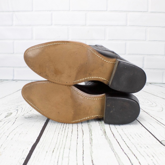 Durango Black Leather Western Moto Boots Size 8.5 - Picture 8 of 8